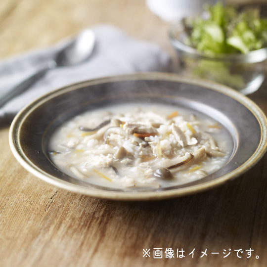 IZAMESHI　きのこと鶏の玄米スープごはん2