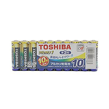 東芝アルカリ乾電池単3形10本入　LR6AN10MP×1パック