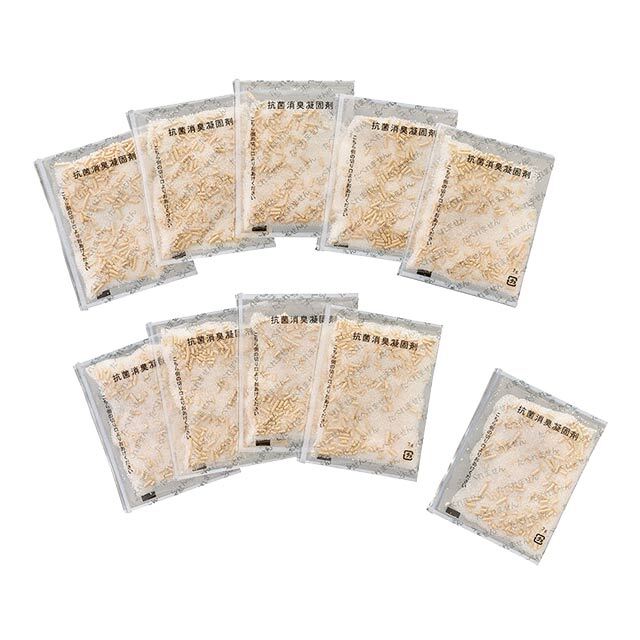 抗菌消臭トイレの凝固剤