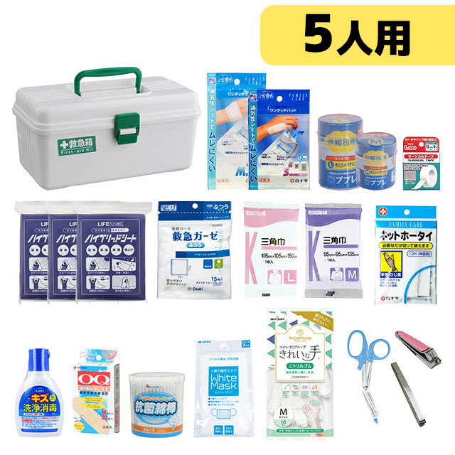 三和製作所　防災用救急箱セット　5人用