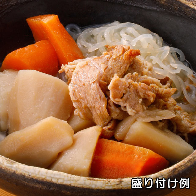 ロングライフフーズ　肉じゃが　盛り付け例