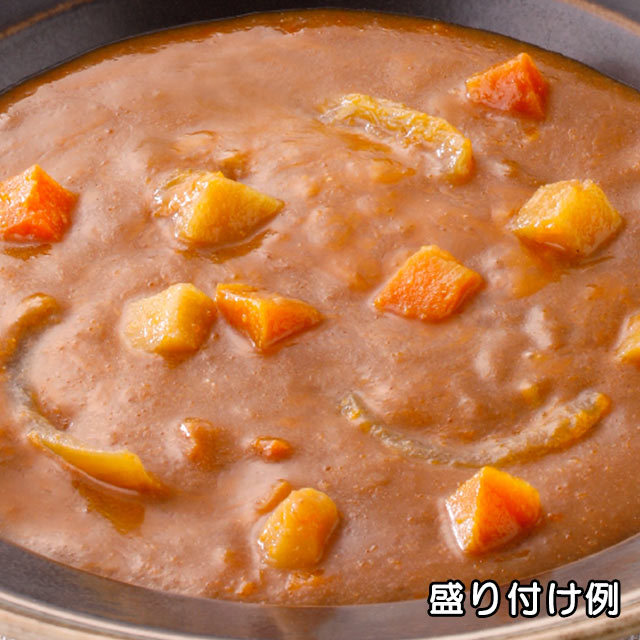 ロングライフフーズ　野菜カレー　盛り付け例