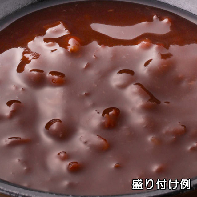 ロングライフフーズ　ぜんざい　盛り付け例