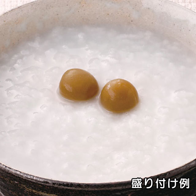 ロングライフフーズ　梅粥　盛り付け例