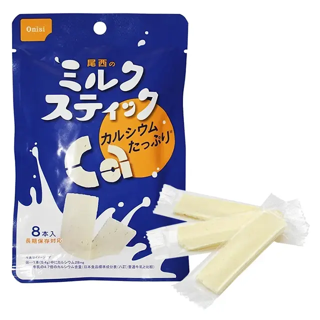 尾西のミルクスティック プレーン 30袋入り】5年保存 国産生乳