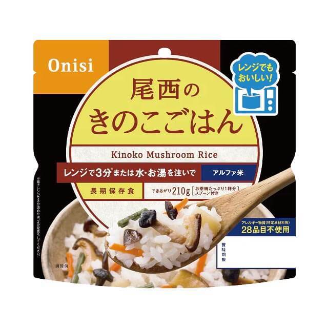 尾西　レンジプラス　きのこごはん