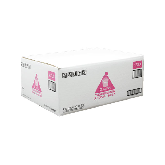 紙コップパン　ストロベリー