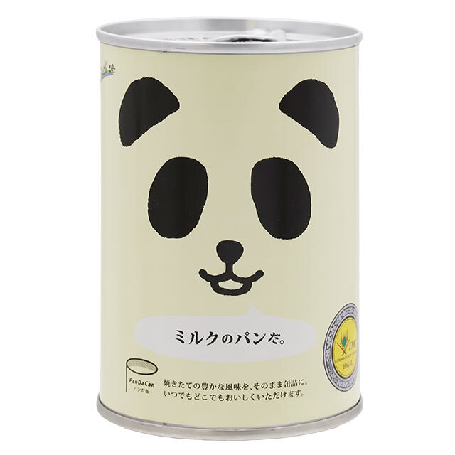 パンだ缶　ミルク　缶