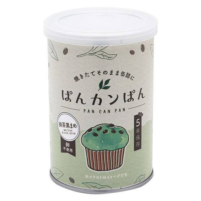 ぱんカンぱん　抹茶黒まめ　缶