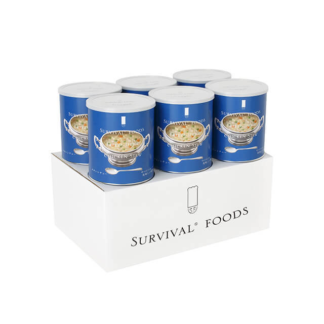 サバイバルフーズ　チキンシチュー 6缶セット サバイバルフーズ [大缶]チキンシチューのファミリーセット（6缶