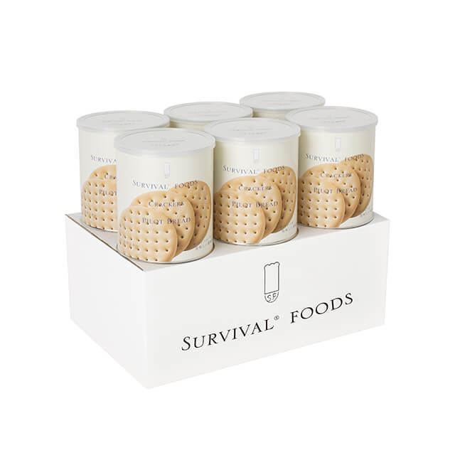 25年長期保存】クラッカー6缶セット(小缶=2号缶) 25年もの超長期保存が