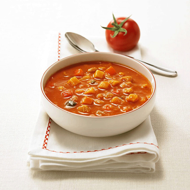 野菜たっぷりスープ　トマト