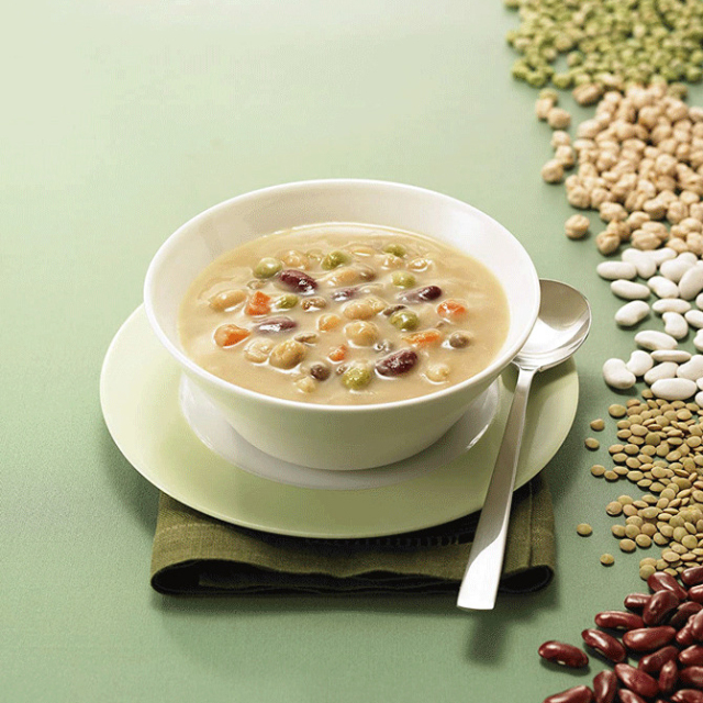 野菜たっぷりスープ　豆