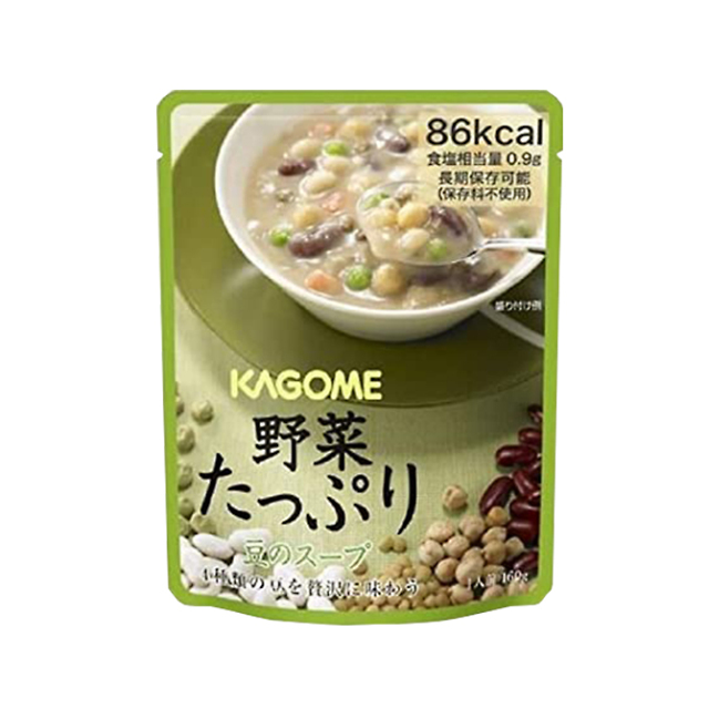 野菜たっぷりスープ　豆