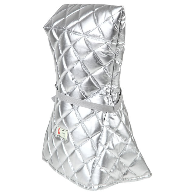 東京都葛飾福祉工場】シルバー防災頭巾 肩まで覆う大きめ頭巾 日本防炎