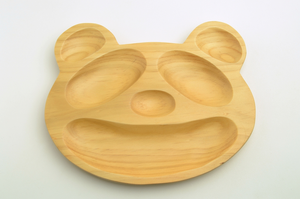 キッズ　パンダプレート　木製
