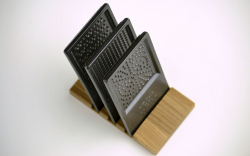 LOLO　ロロ　カードおろしセット　しょうが　にんにく　わさび　黒　磁器