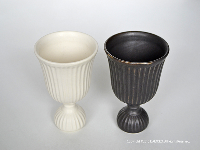 加藤智裕 /白マット 縞 ゴブレット