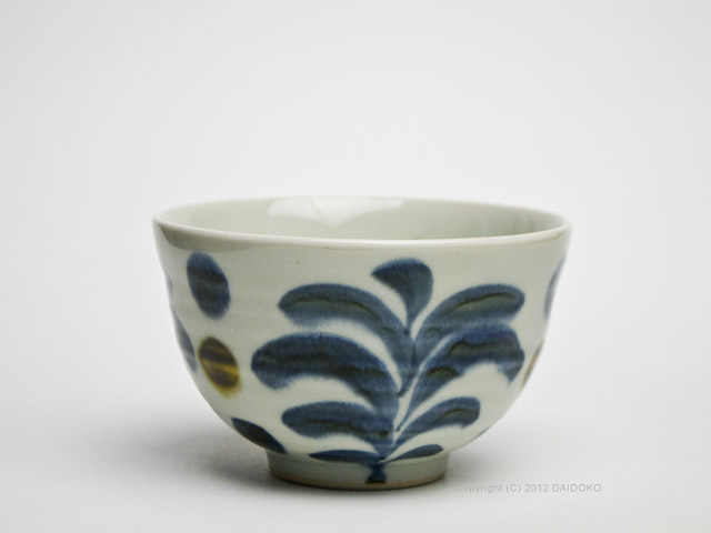 中国　呉須染付　花草昆虫文　茶碗　仕覆・時代箱付　C　9454 Yahoo!オークション -「古染付 箱」の落札相場・落札価格