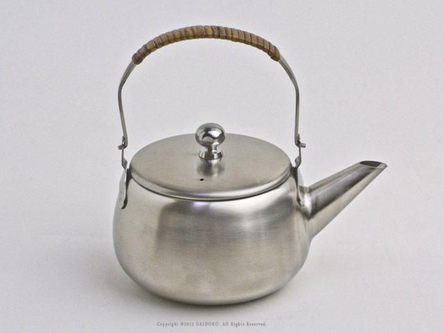 ステンレス 急須 日本製 藤巻き