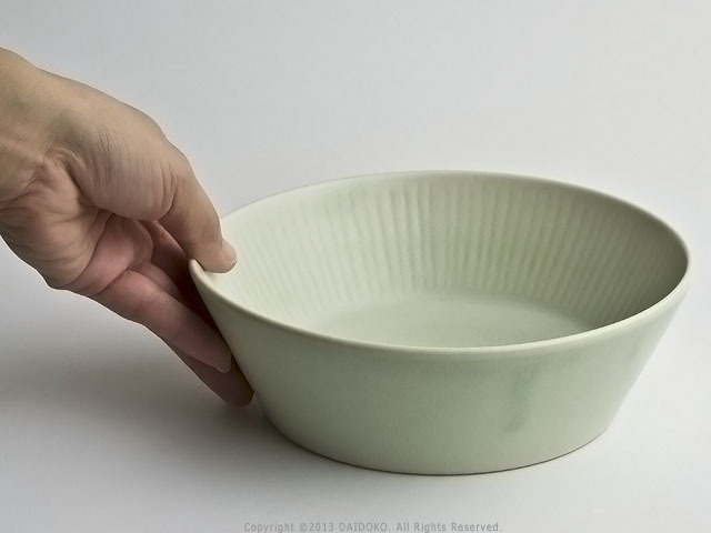 taro-cobo】 竹之内太郎 gree（グリーン）シリーズ 平鉢φ18cm 益子焼