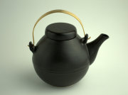 イブキクラフト　煎じ土瓶（真鍮+陶器）　黒　直火ＯＫ