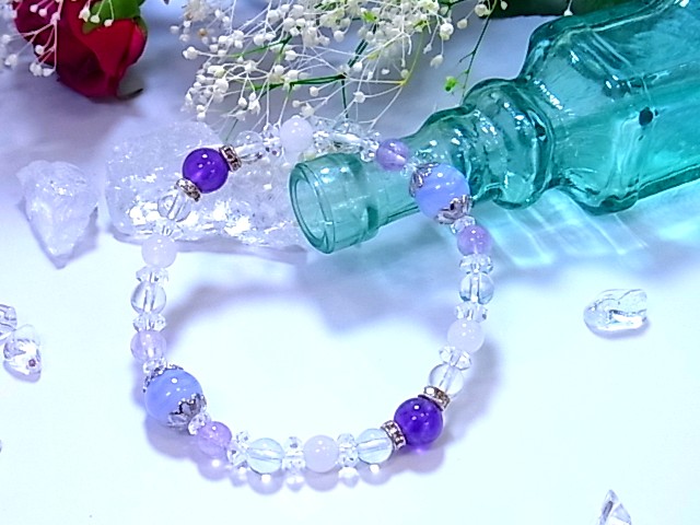 ブルーレースアゲード デザインブレス