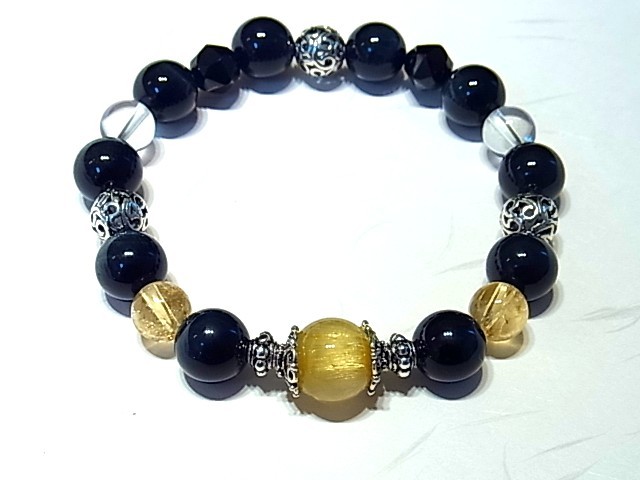 名古屋のパワーストーン,ルチルクォーツ インカローズブレスレット