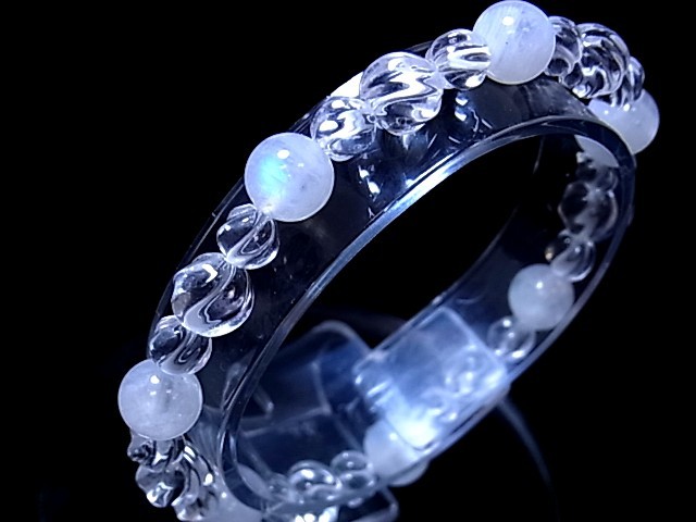 名古屋の天然石,ルチル インカローズブレスレット 水晶