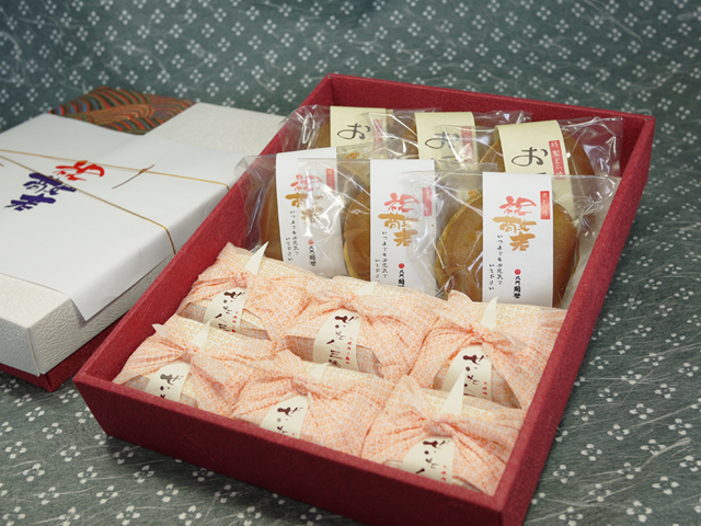 【敬老の日ギフト】敬老の日の贈り物に　詰合せ　お福6個入り　(小豆3個、栗3個）　ぜいたく三昧6個入り