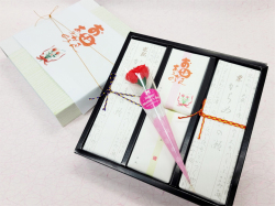 【母の日】からめきの瀬　２本（栗、求肥　各１本）　あん豆ふ２本化粧箱　