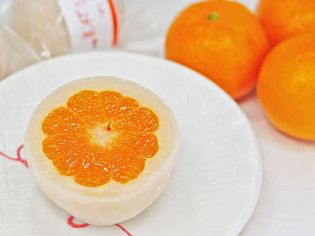 話題の和スイーツまるごとみかん大福4個入り