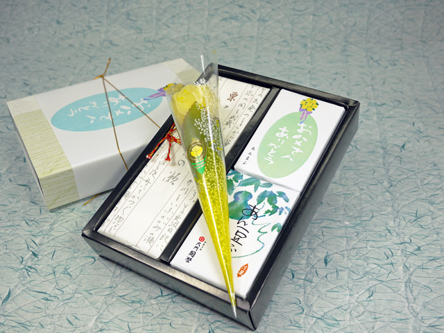 【父の日】からめきの瀬 栗入り　あん豆ふ２本化粧箱　