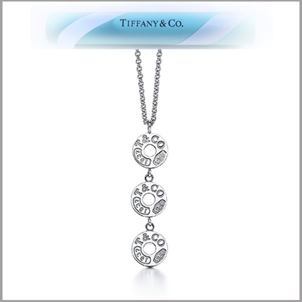 送料無料】 TIFFANY & Co. 1837スリードロップサークルペンダント