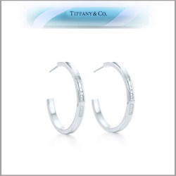 ティファニー　TIFFANY & Co. 1837 フープ・ピアス（M） 並行輸入品　【送料無料】