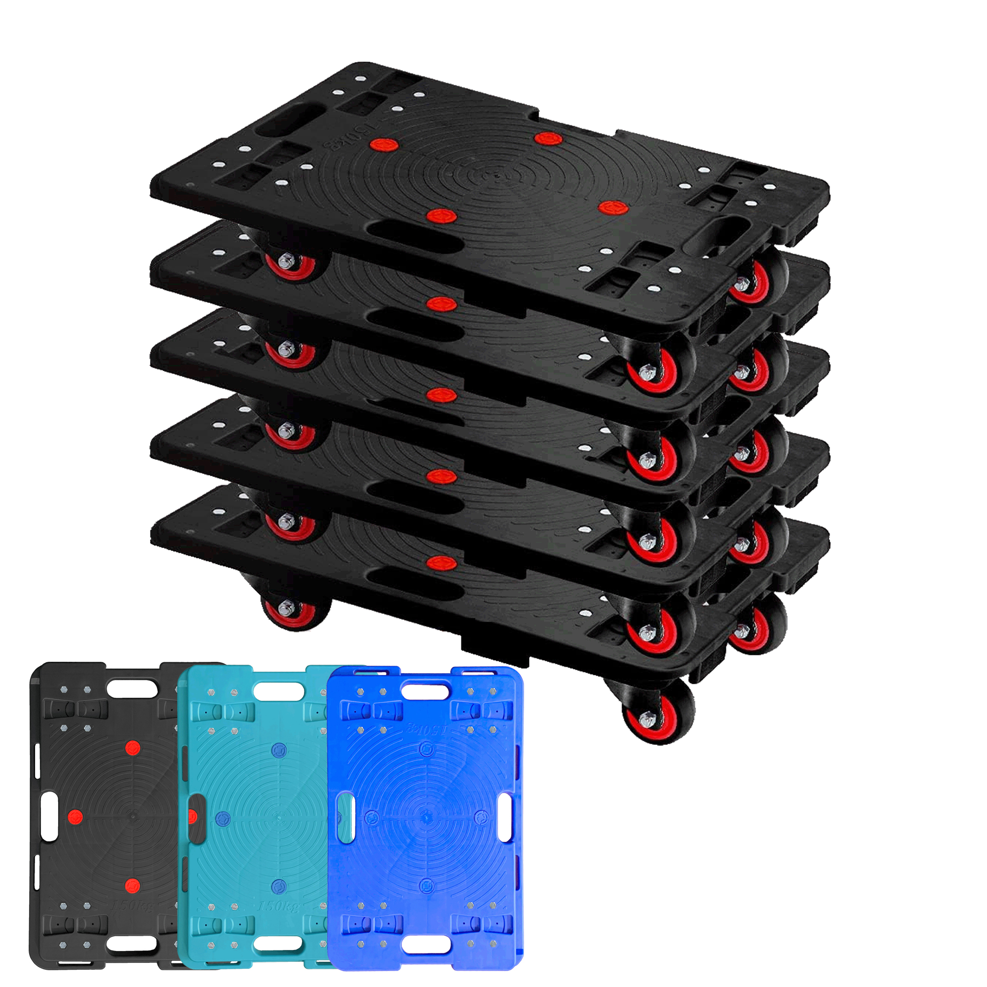 5台セット 連結平台車 平台車 連結台車 ドーリー ドリー ホームキャリー 軽量台車 業務用台車 軽量静音 コンパクト 業務用 家庭用 キャリーカート 軽量台車 RK-1B 3年保証