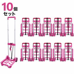 ミニキャリー ハンドキャリー PT-001 10個セット 耐荷重10kg キャリーカート 折りたたみ 軽量 頑丈 買い物 ショッピングカート コンテナ コンパクト 旅行 アウトドア 運搬 台車 返品不可 初期不良のみ対応