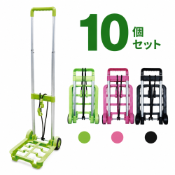 ミニキャリー ハンドキャリー PT-001 10個セット 耐荷重10kg キャリーカート 折りたたみ 軽量 頑丈 買い物 ショッピングカート コンテナ コンパクト 旅行 アウトドア 運搬 台車 返品不可 初期不良のみ対応