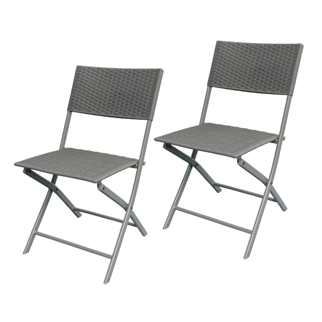 折りたたみ ガーデンチェア テーブル ラタン調 折り畳み式 ガーデン