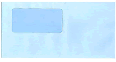 333101　窓付き封筒(アクア)　