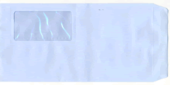 333111　窓付き封筒 長３(アクア)　