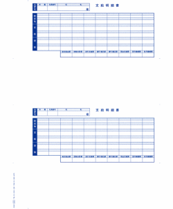 6202 封筒用支給明細書