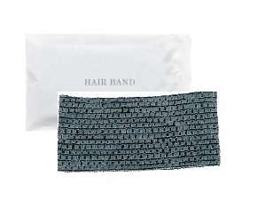 ホテル業務用　幅広ヘアバンドS（グレー）　マット袋Fタイプ　450個　