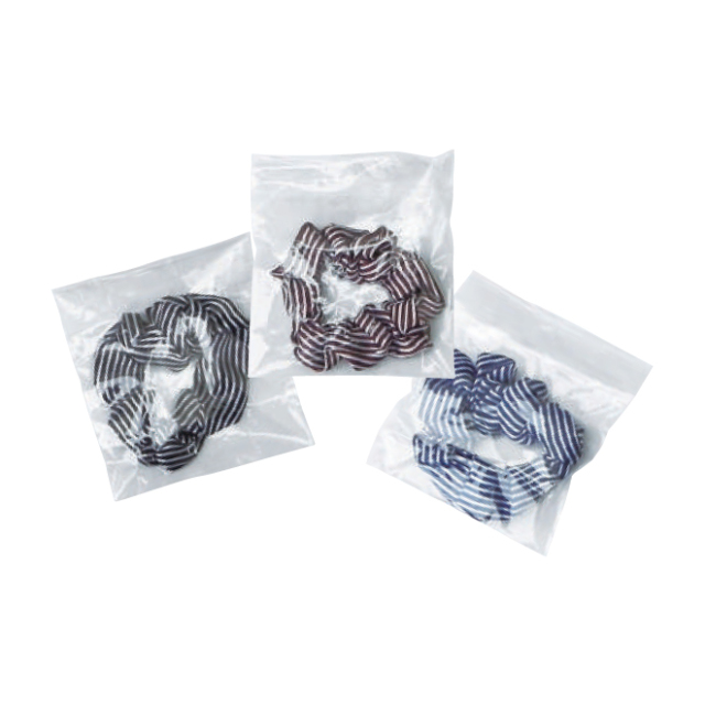 ストライプ柄　シュシュ　3色アソート　150個（各50個）