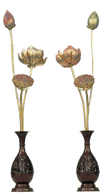 木花 三世の蓮 一対 寺院用品専門店 大塔 通販オンラインショップ