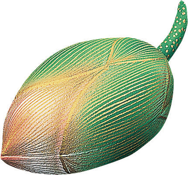 木製彩色香合　蓮華（白）