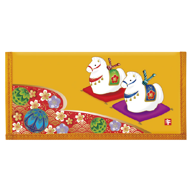 干支カレンダー財布（民芸柄）（10個セット）