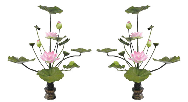 シルク常花（常花１５本立・水上７５ｃｍ）一対