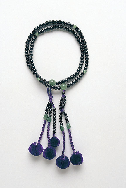 京念珠＜日蓮宗＞黒檀ヒスイ仕立