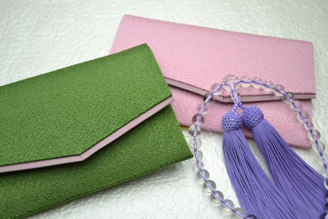 ふたえちりめん念珠入（１０個セット）